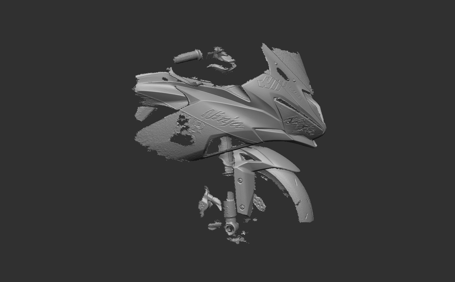 Kawasaki-ZX6R-2019 3D model_2