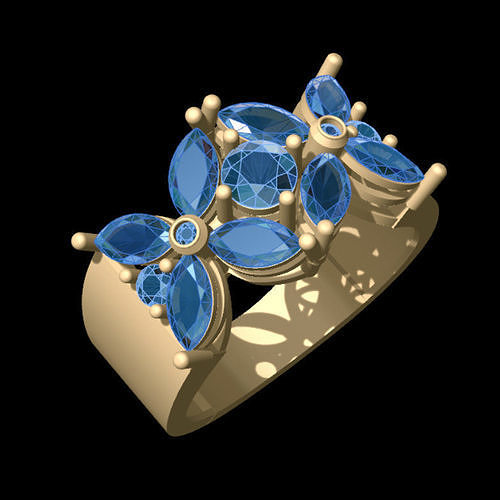 Classic Marquise Ring 3D print model