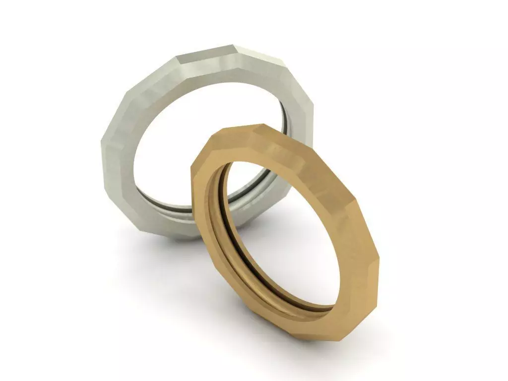Simple Sided Ring 3D print model_0