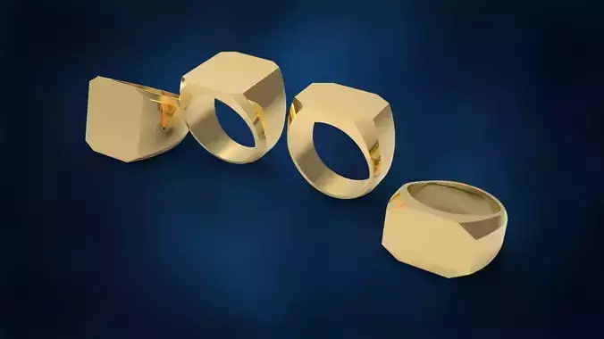 Signet ring 2 models 4 sizes