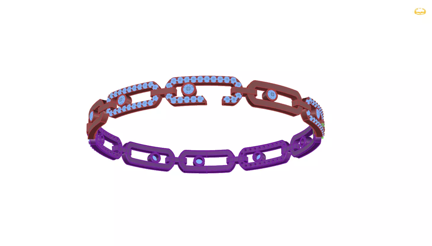 Bracelet 3D print model_0