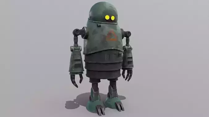 3d Robot Game Ready Low-poly 3D model