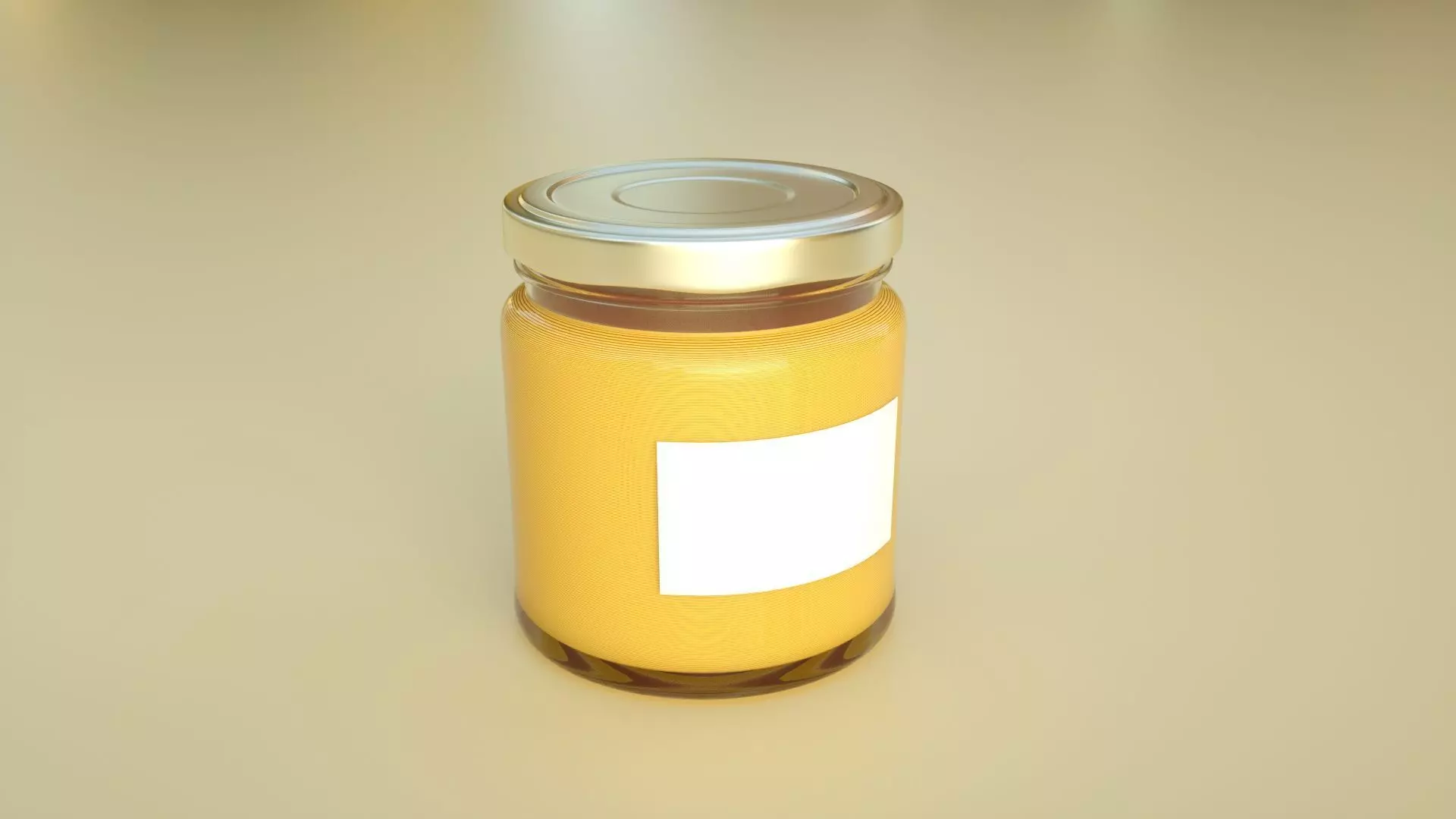  honey honey canned airtight jar 3D model_0
