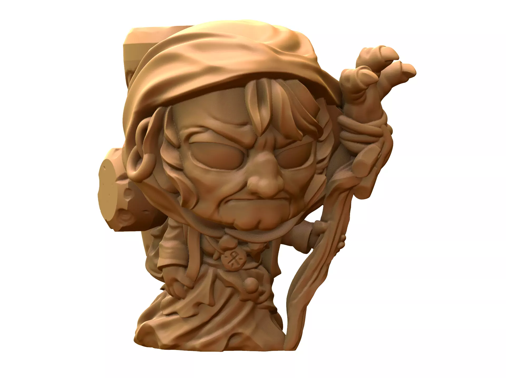 Baba Yaga  3D model_0