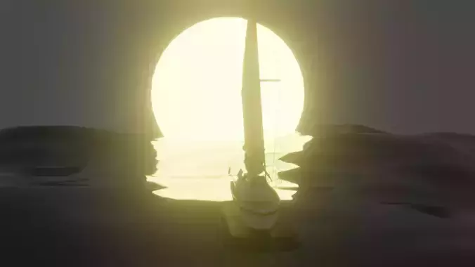 SUNSET ANIMATION BLENDER