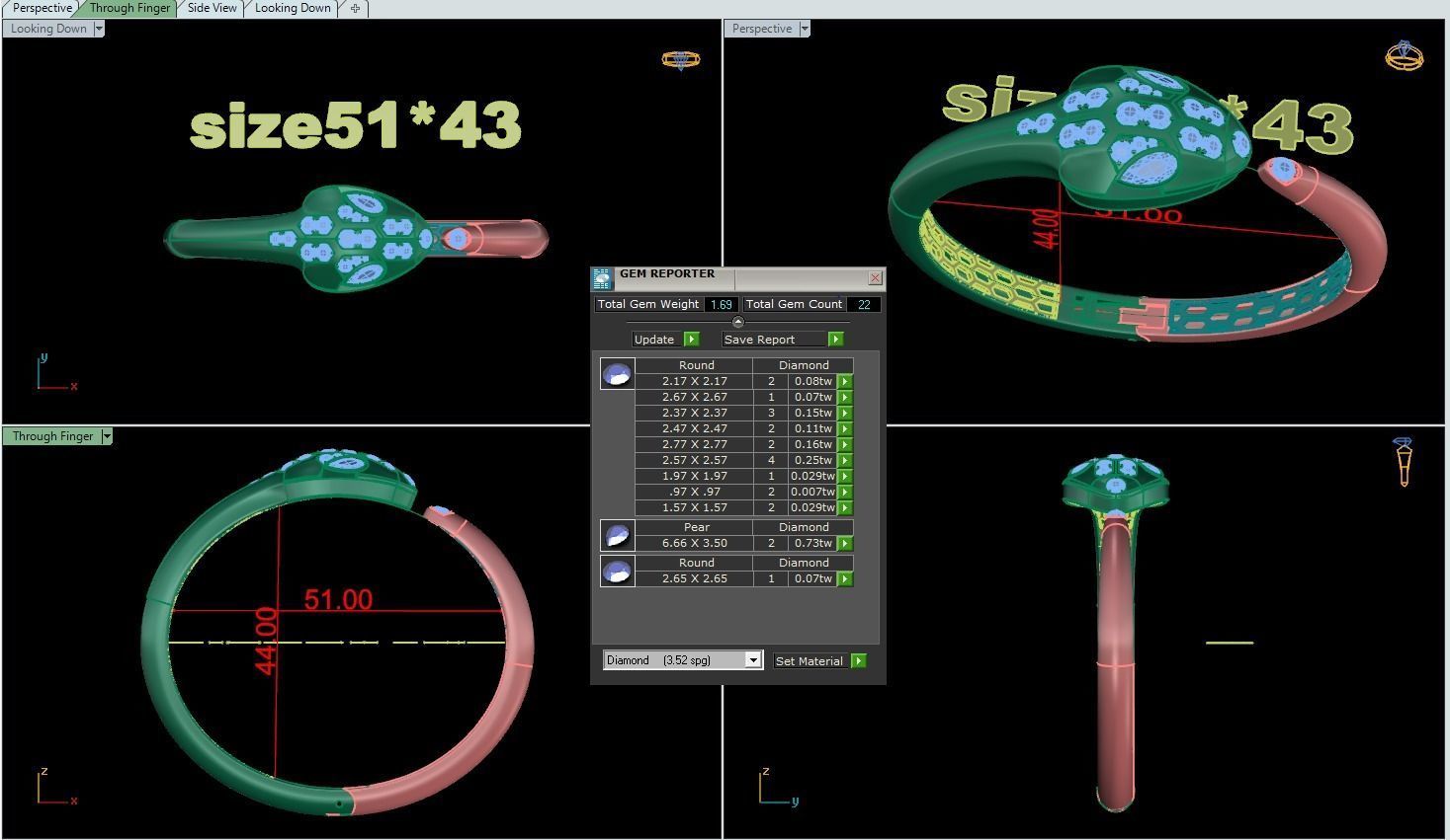 Bracelet Snake 3D print model_1