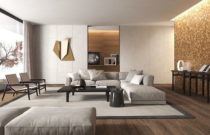 design interior living 3D model