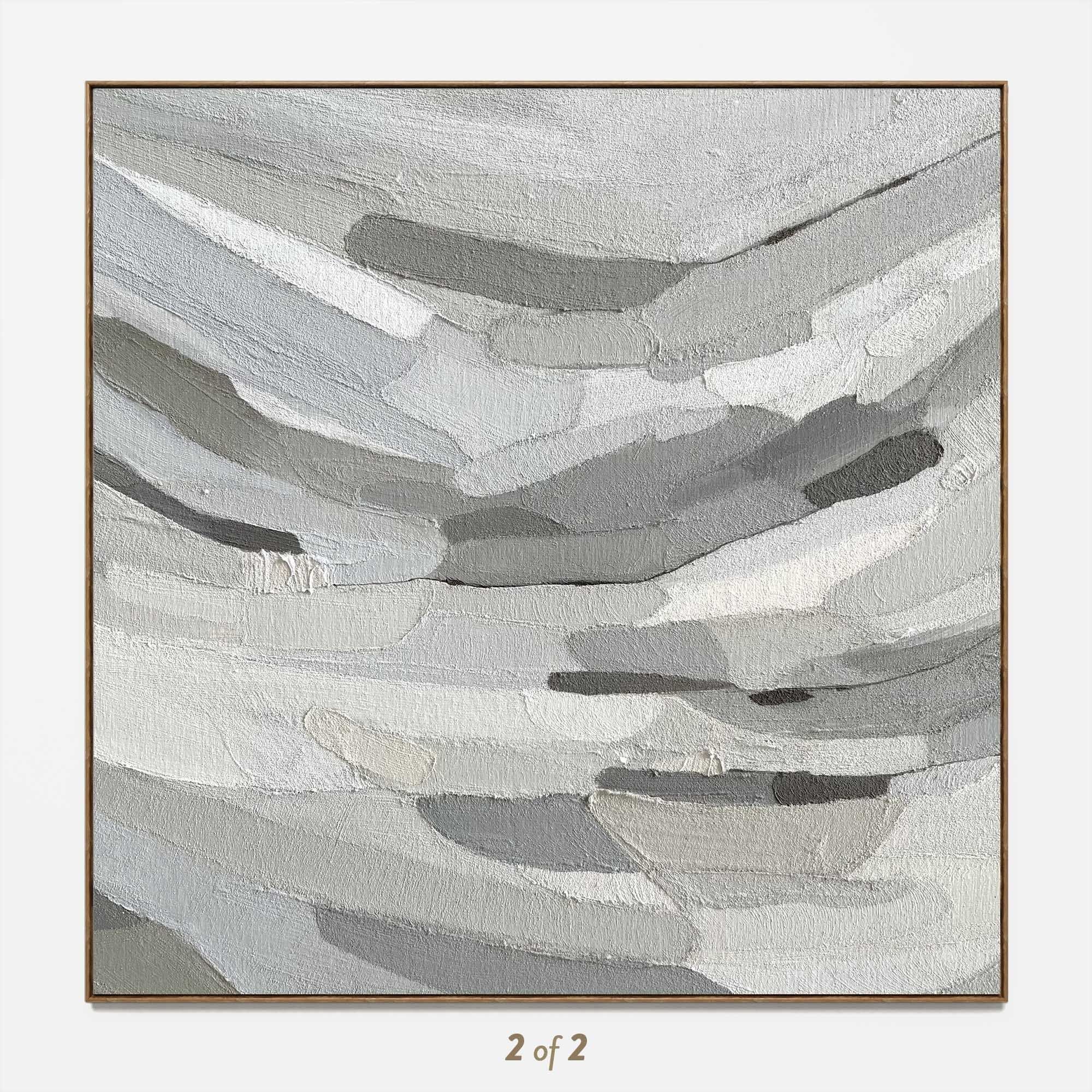 Plaster two square photo frames 54 Low-poly 3D model_1