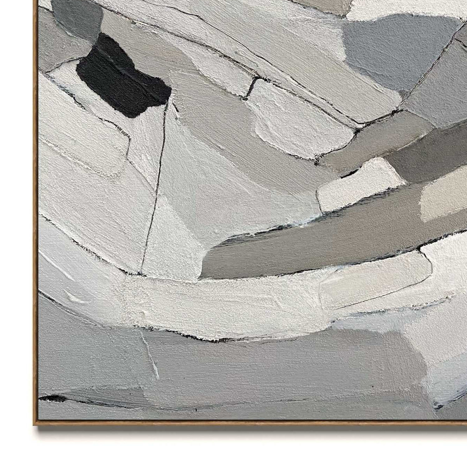 Plaster two square photo frames 54 Low-poly 3D model_3