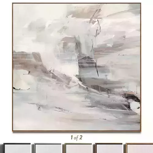 Plaster two square photo frames 55