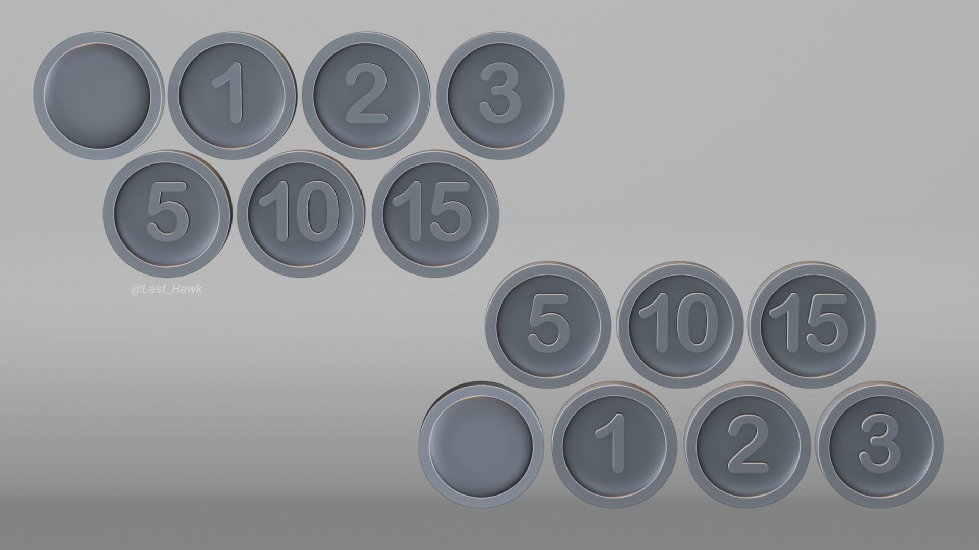 Coins for tabletop games Free 3D print model_3