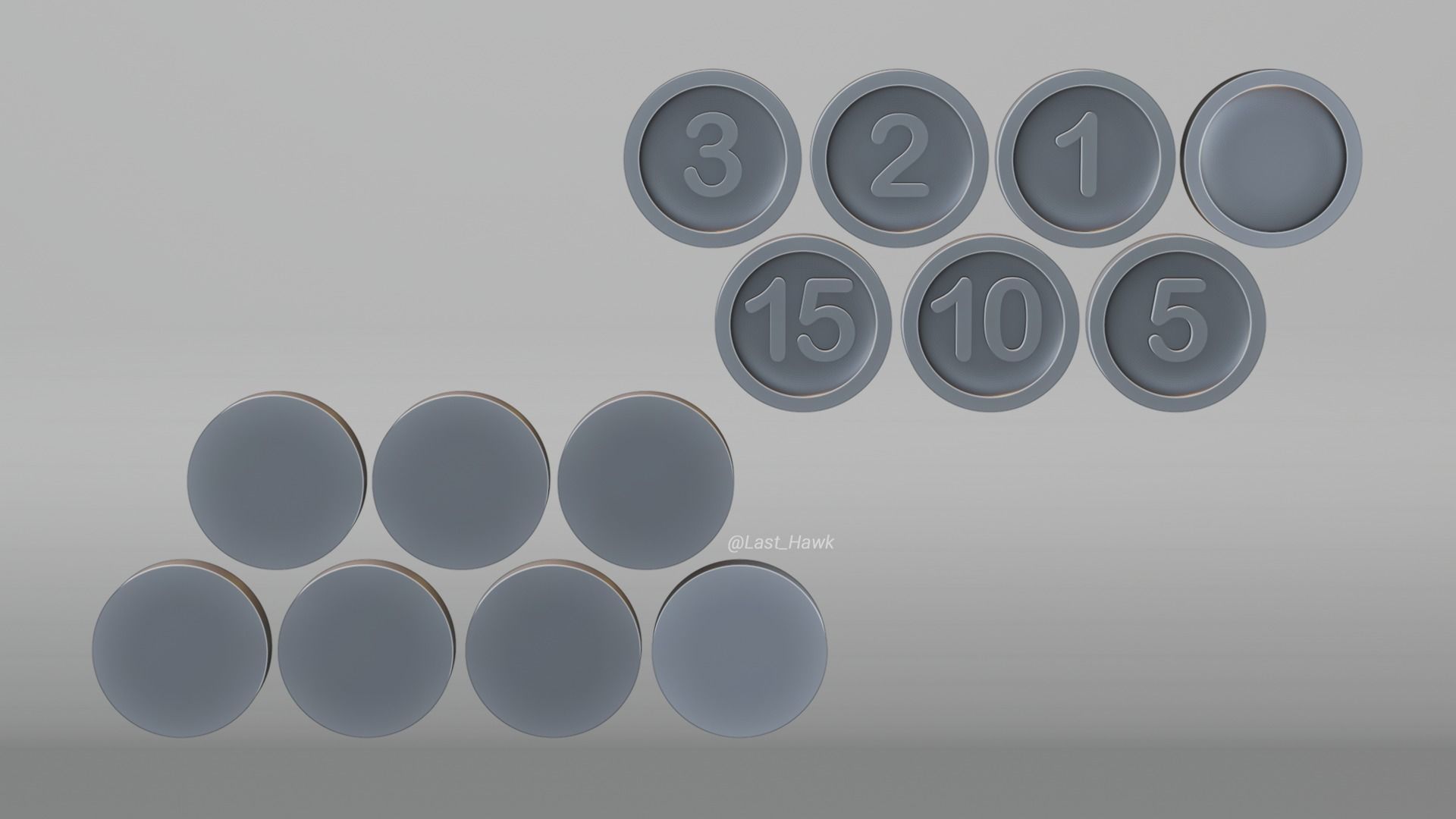 Coins for tabletop games Free 3D print model_6