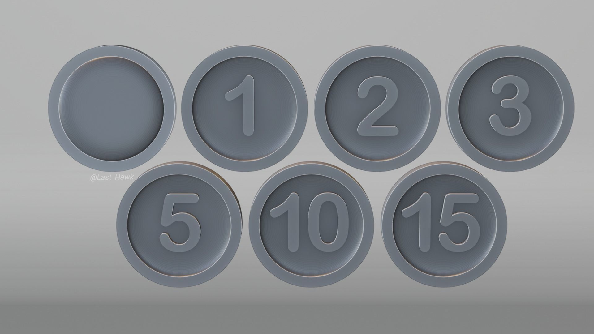 Coins for tabletop games Free 3D print model_2