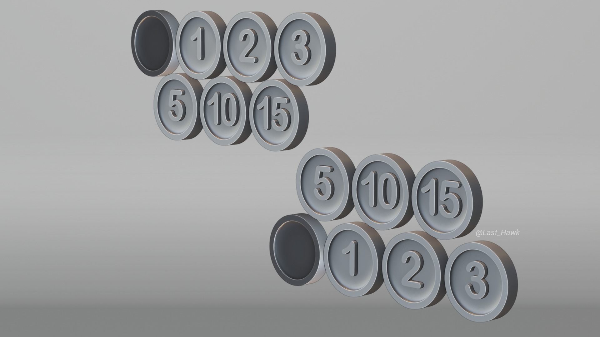 Coins for tabletop games Free 3D print model_4