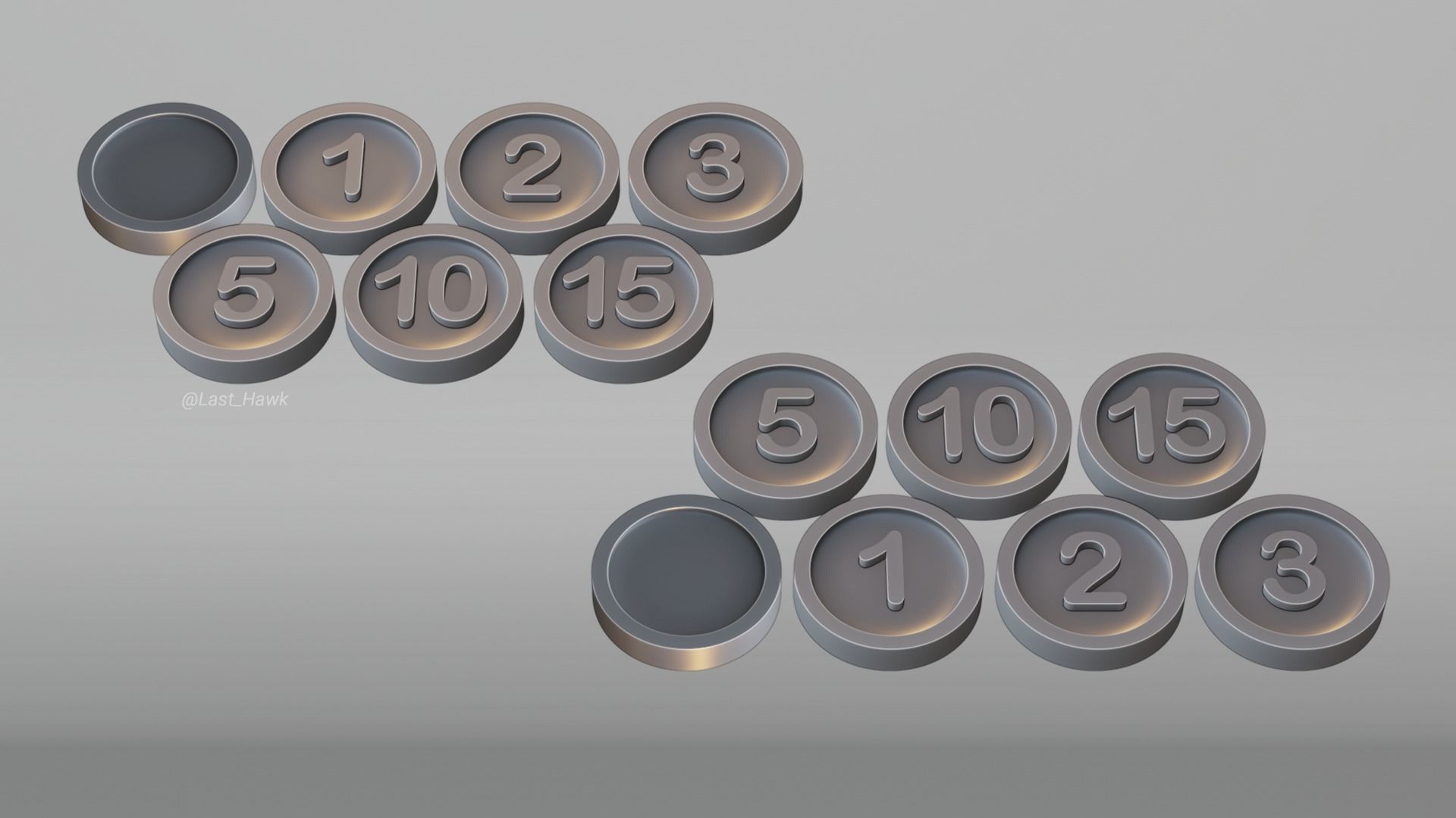 Coins for tabletop games Free 3D print model_7