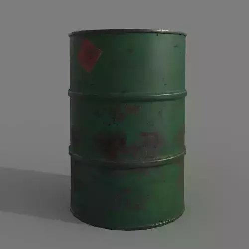 Barrel 200 liters Green Rust