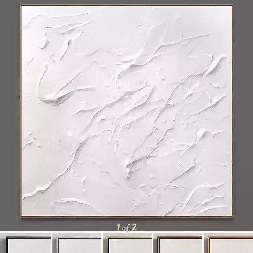 Plaster two square photo frames 56