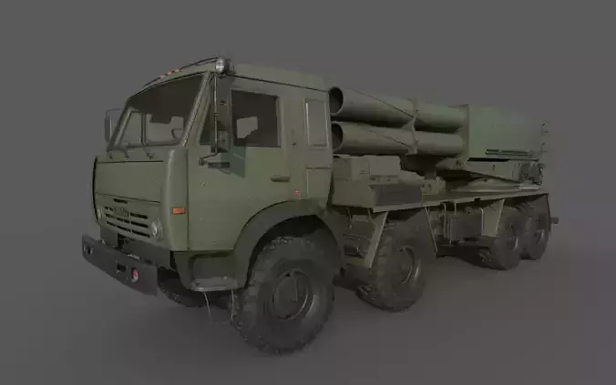 9A52-4 Tornado 3D model 9A52-4 Tornado 3D model