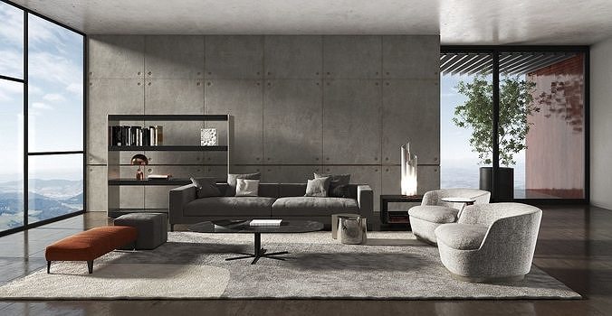 design interior living 3D model