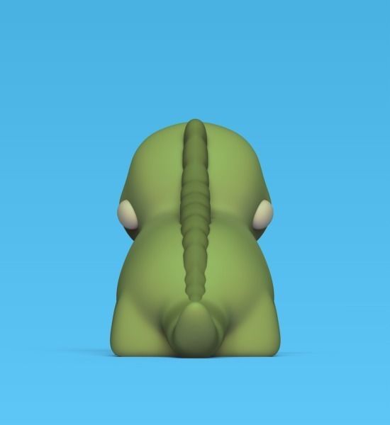 Cute Iguana 3D print model_3