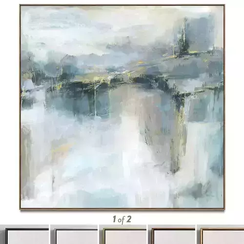 Plaster two square photo frames 57