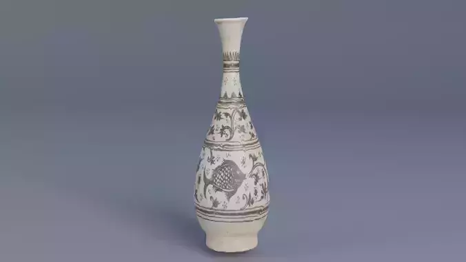 Decorative Vase Low-poly