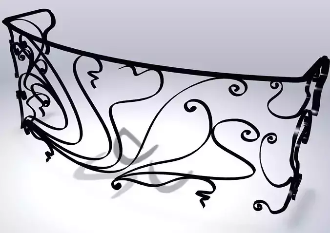 Art french handrail sample for balcony