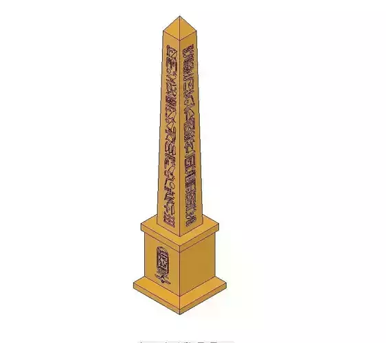 Egyptian obelisk 3D model