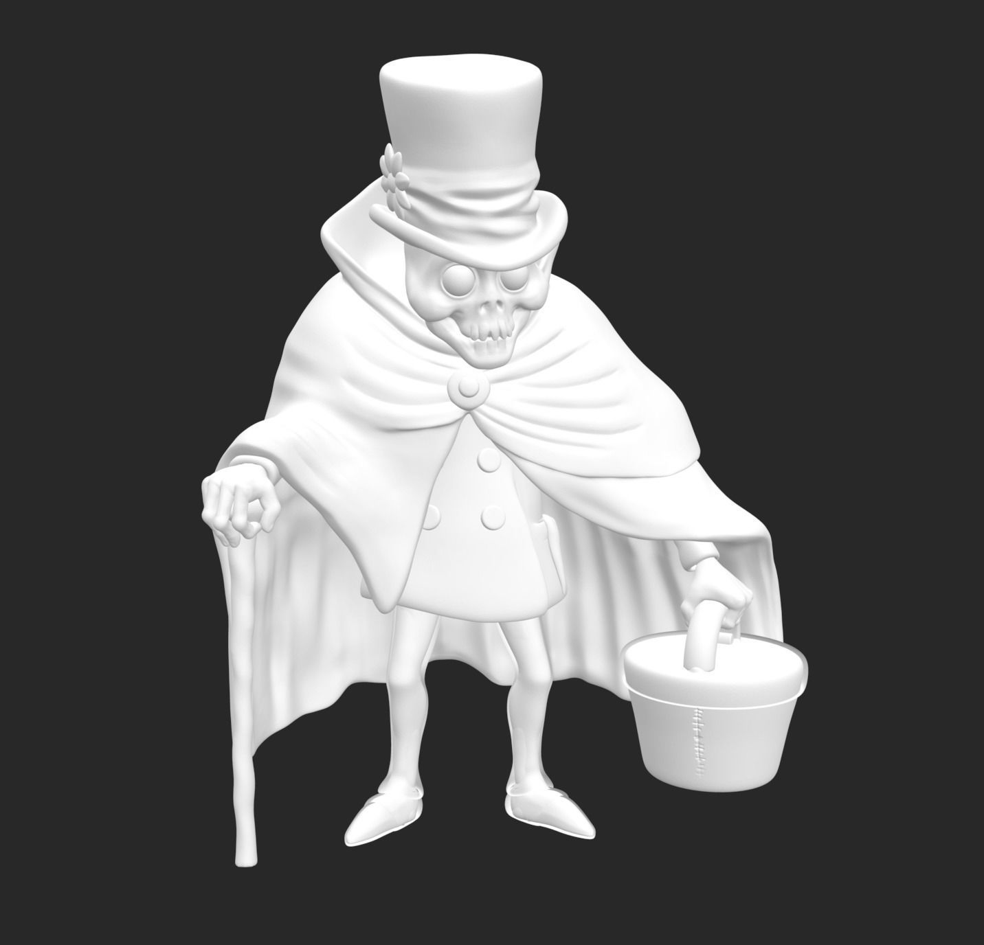 Haunted Mansion Hatbox Ghost  3D print model_1