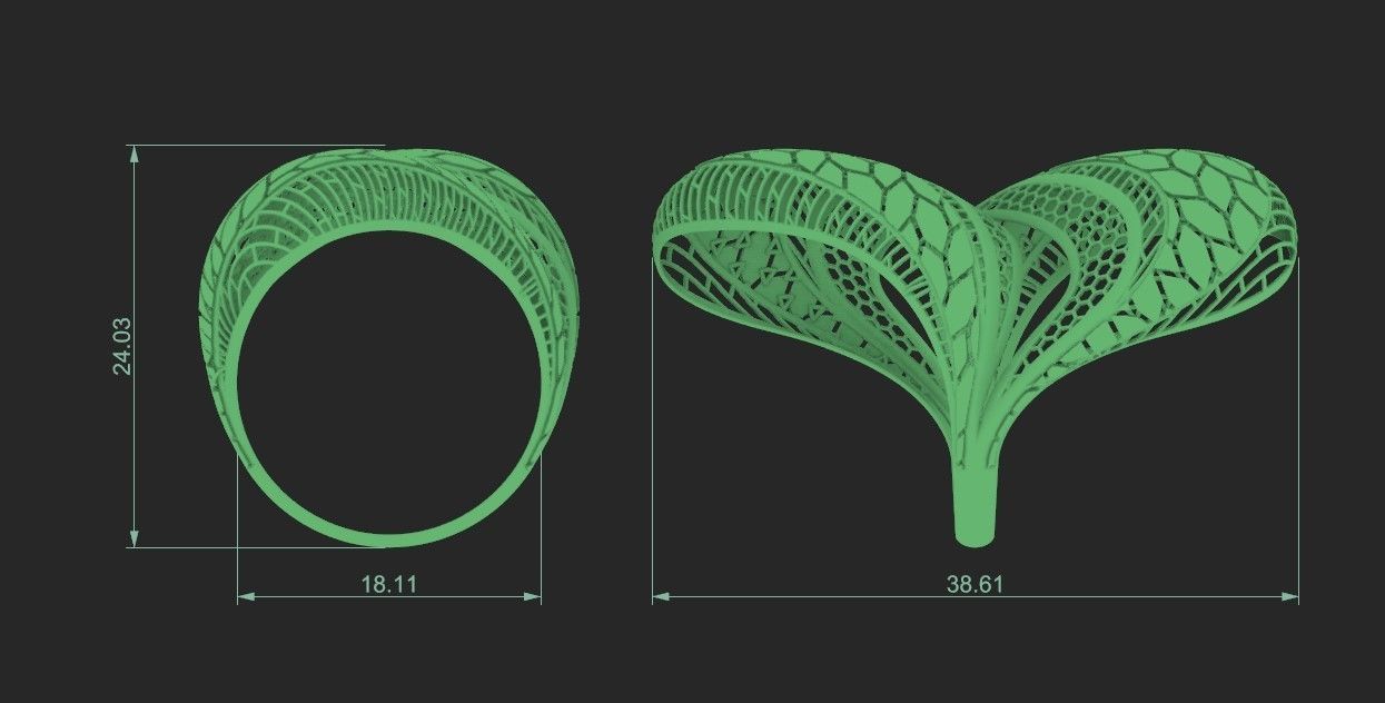 fusion ring 3D print model_1