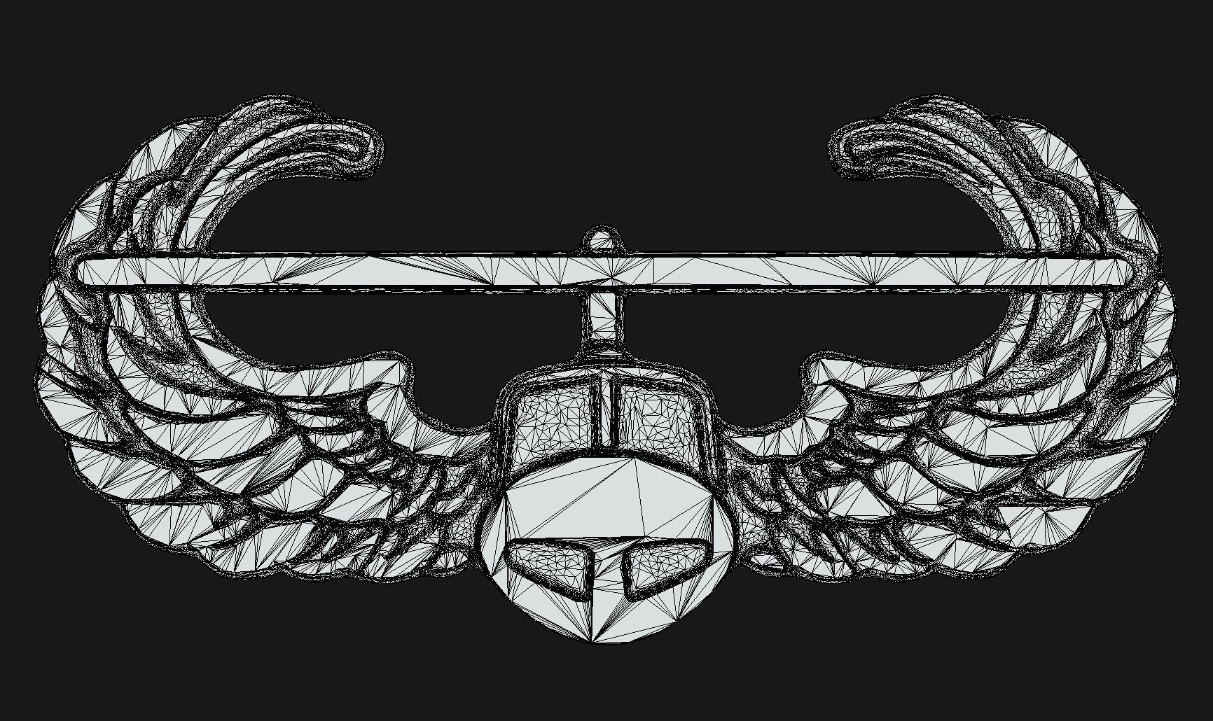 Air Assault Badge 3D print model_4