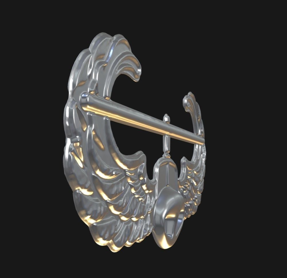 Air Assault Badge 3D print model_5