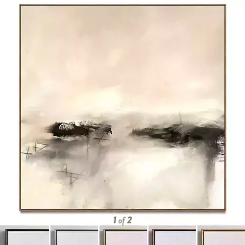 Plaster two square photo frames 61