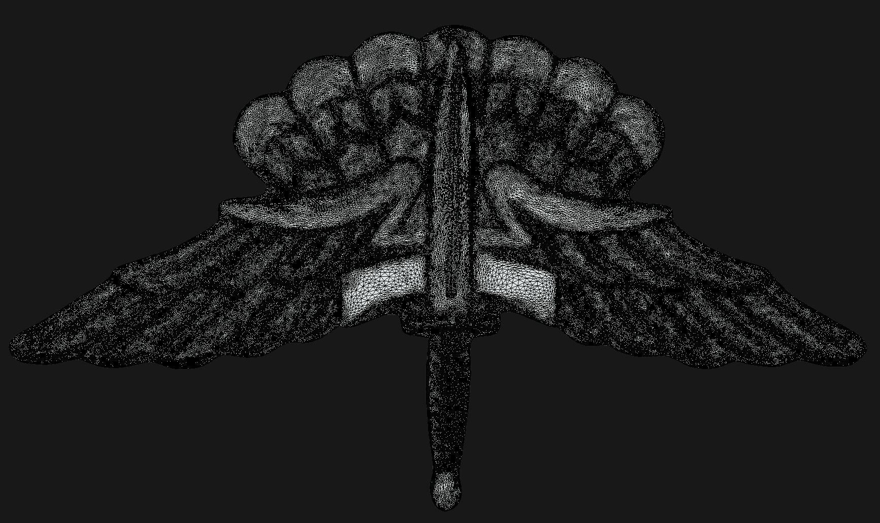 Military Freefall Parachutist Badge 3D model 3D printable CGTrader