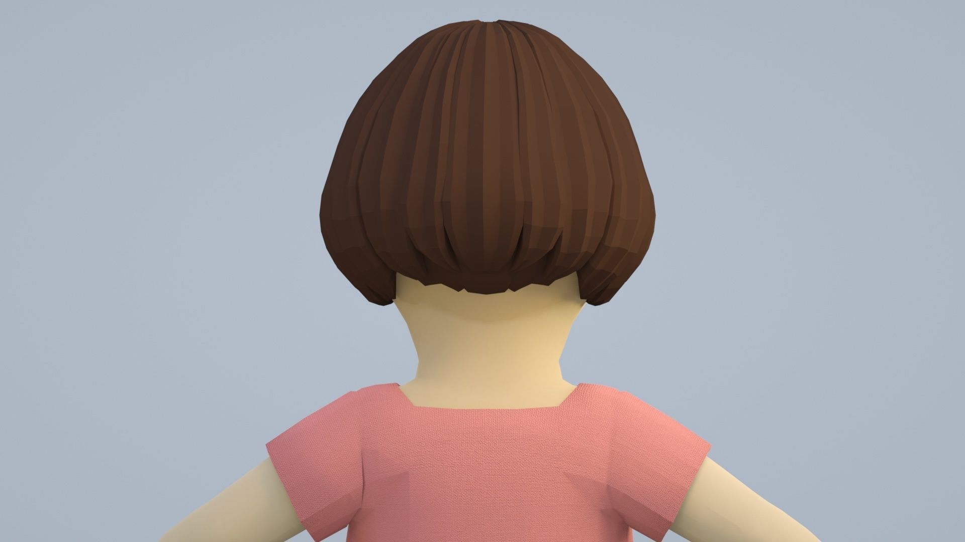 Cartoon Mom Aunt Sister Female 3D model_2