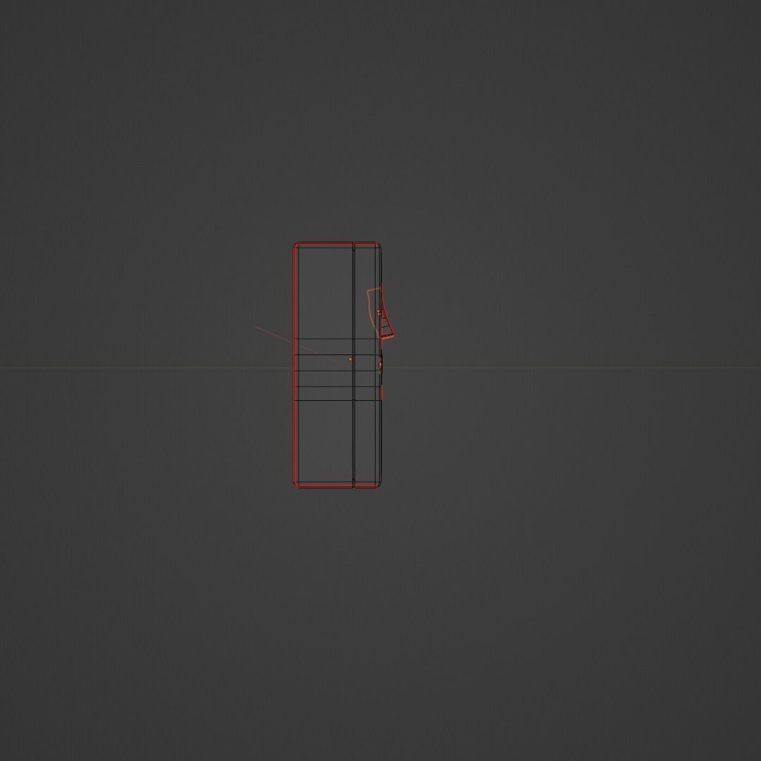 Type G Double Plug Socket Low-poly 3D model_6