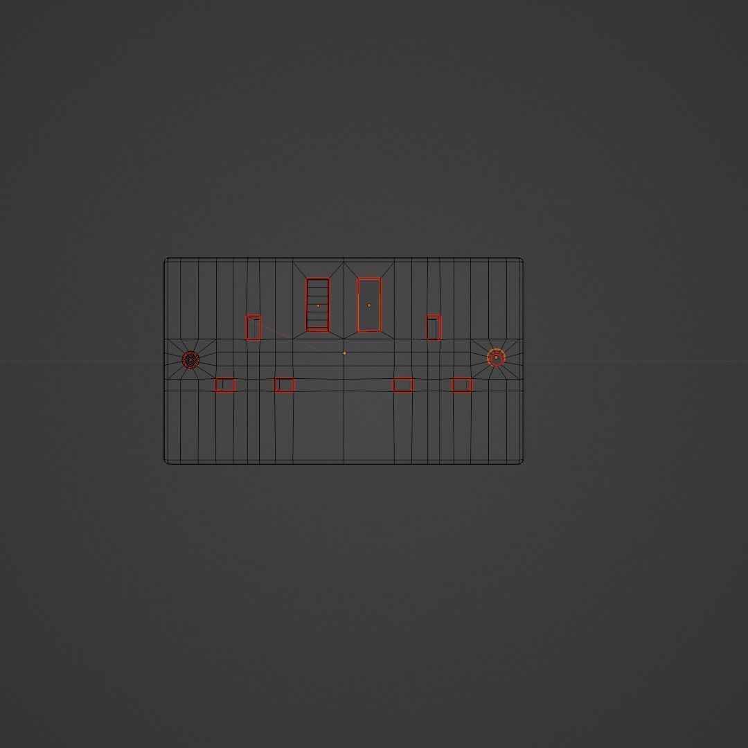 Type G Double Plug Socket Low-poly 3D model_5