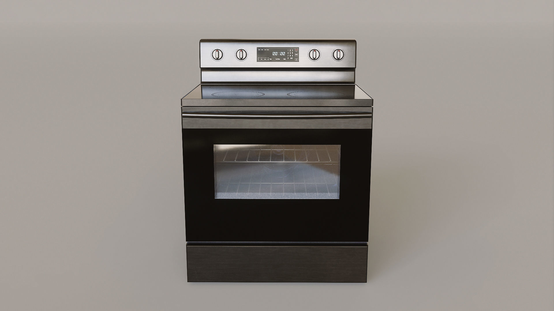 Kitchen Set Low-poly 3D model_14