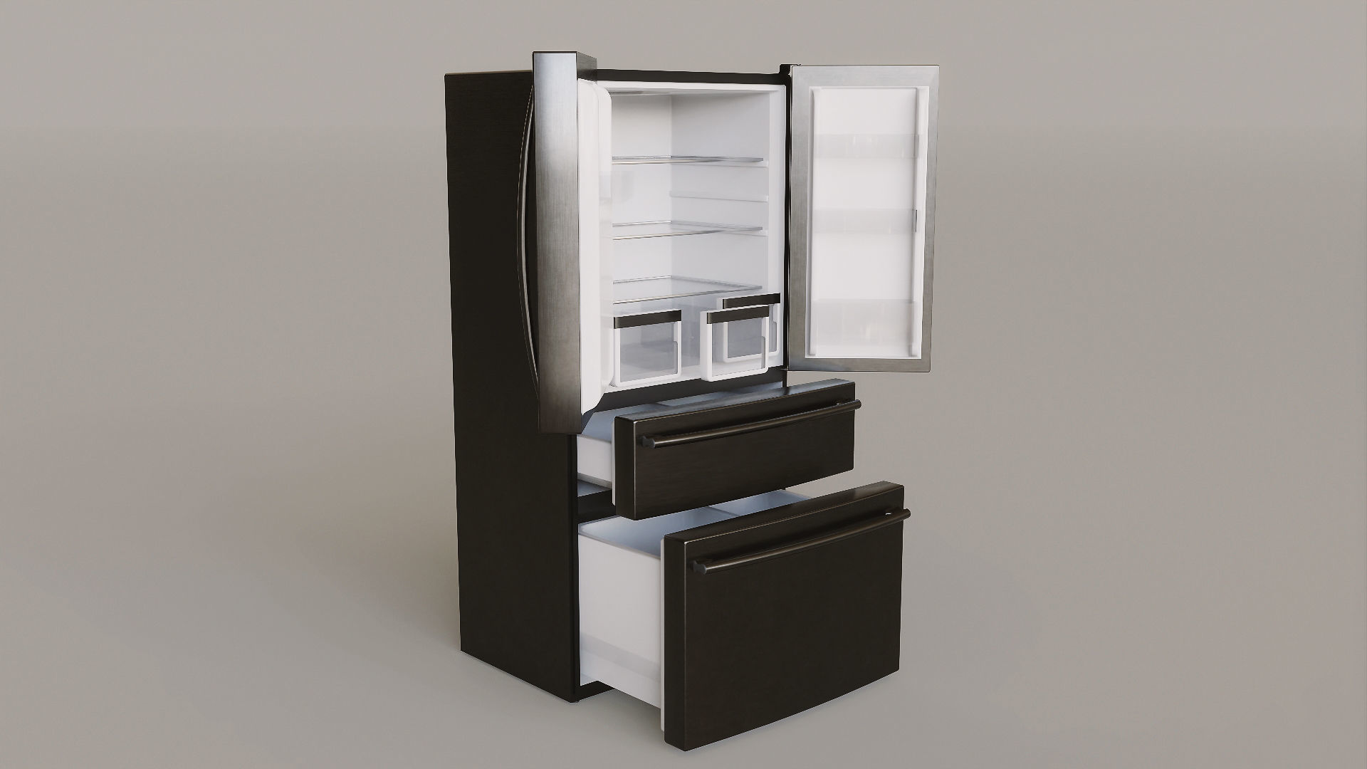 Kitchen Set Low-poly 3D model_9