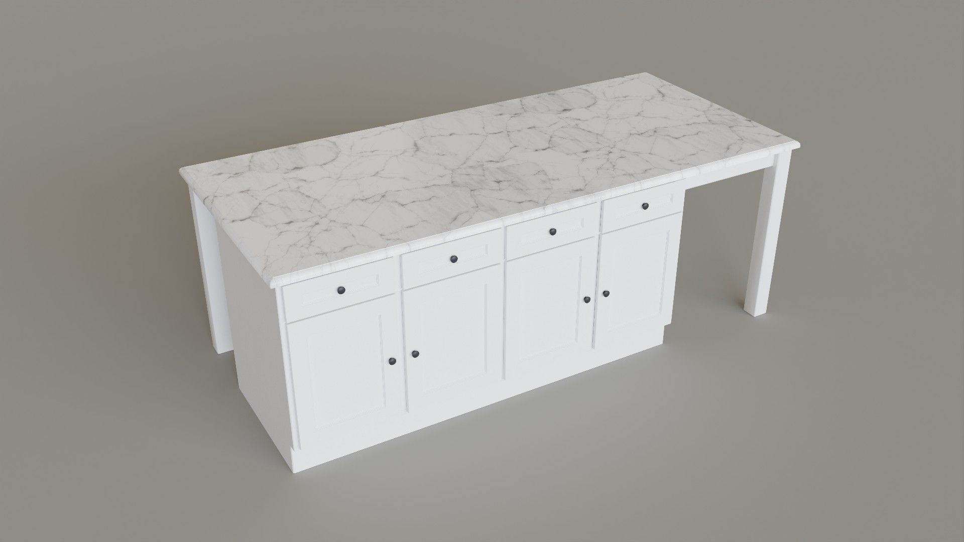 Kitchen Set Low-poly 3D model_27