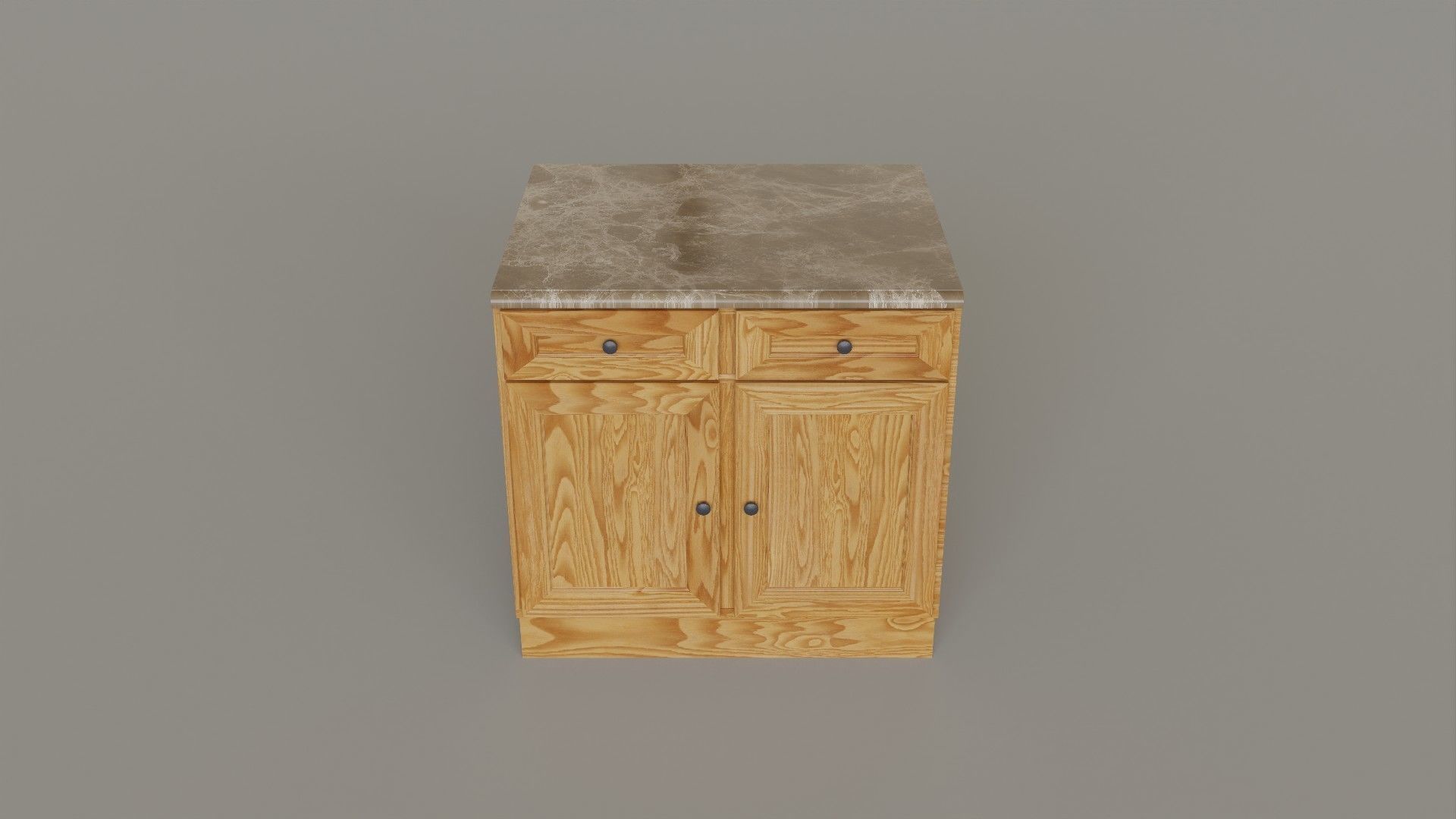 Kitchen Set Low-poly 3D model_25