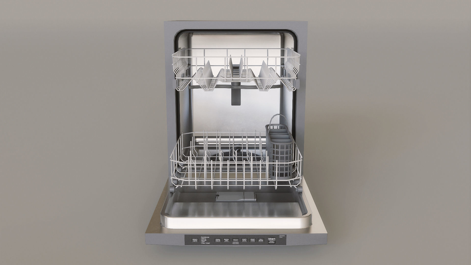 Kitchen Set Low-poly 3D model_17