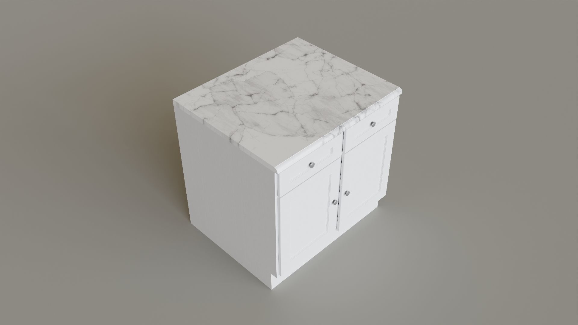 Kitchen Set Low-poly 3D model_24