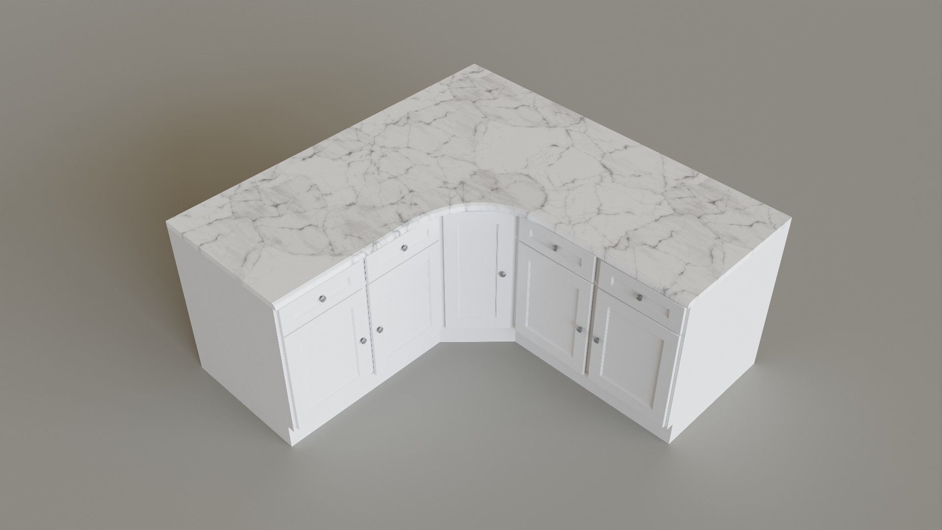 Kitchen Set Low-poly 3D model_56