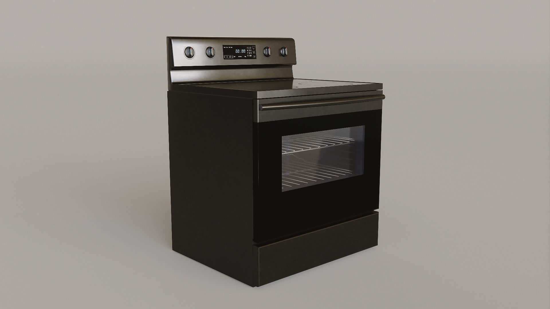 Kitchen Set Low-poly 3D model_12