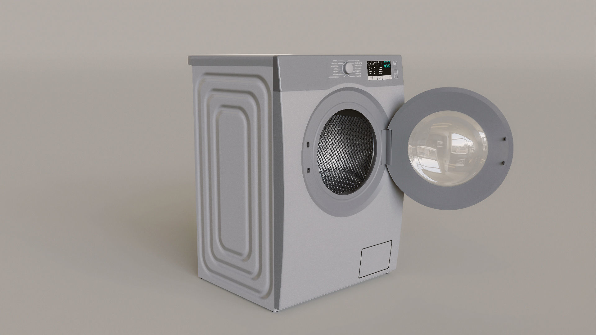 Kitchen Set Low-poly 3D model_35