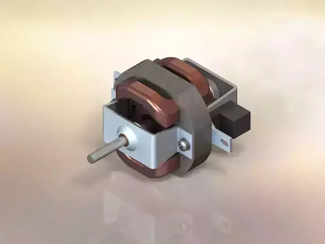 AC motor of hair dryer 3D model