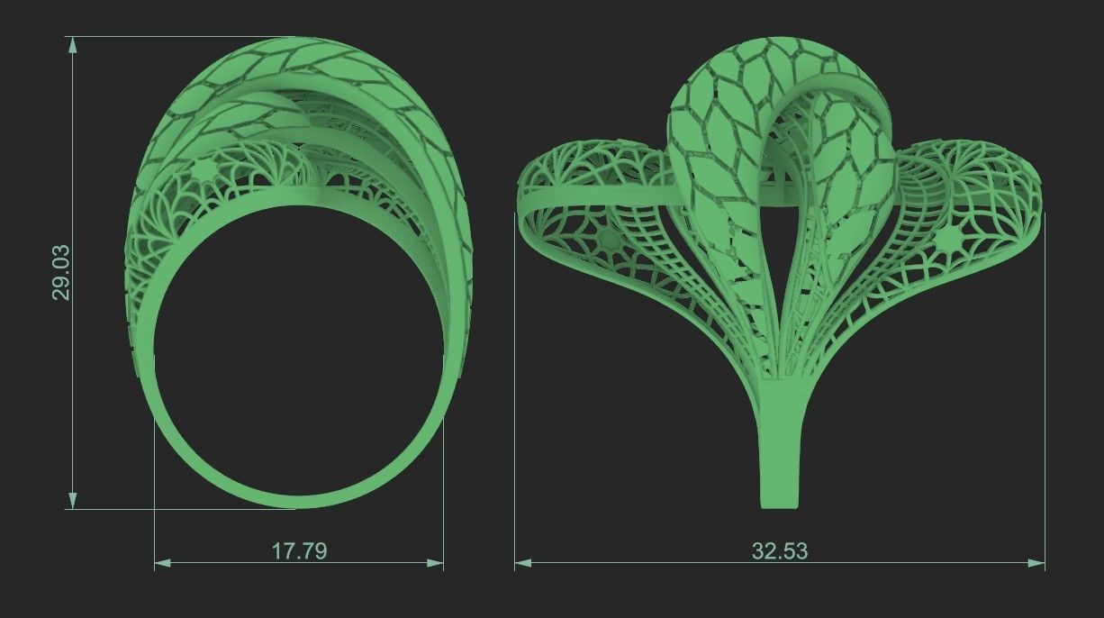 fusion ring 3D print model_1