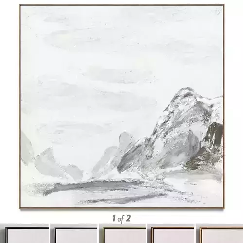 Plaster two square photo frames 64