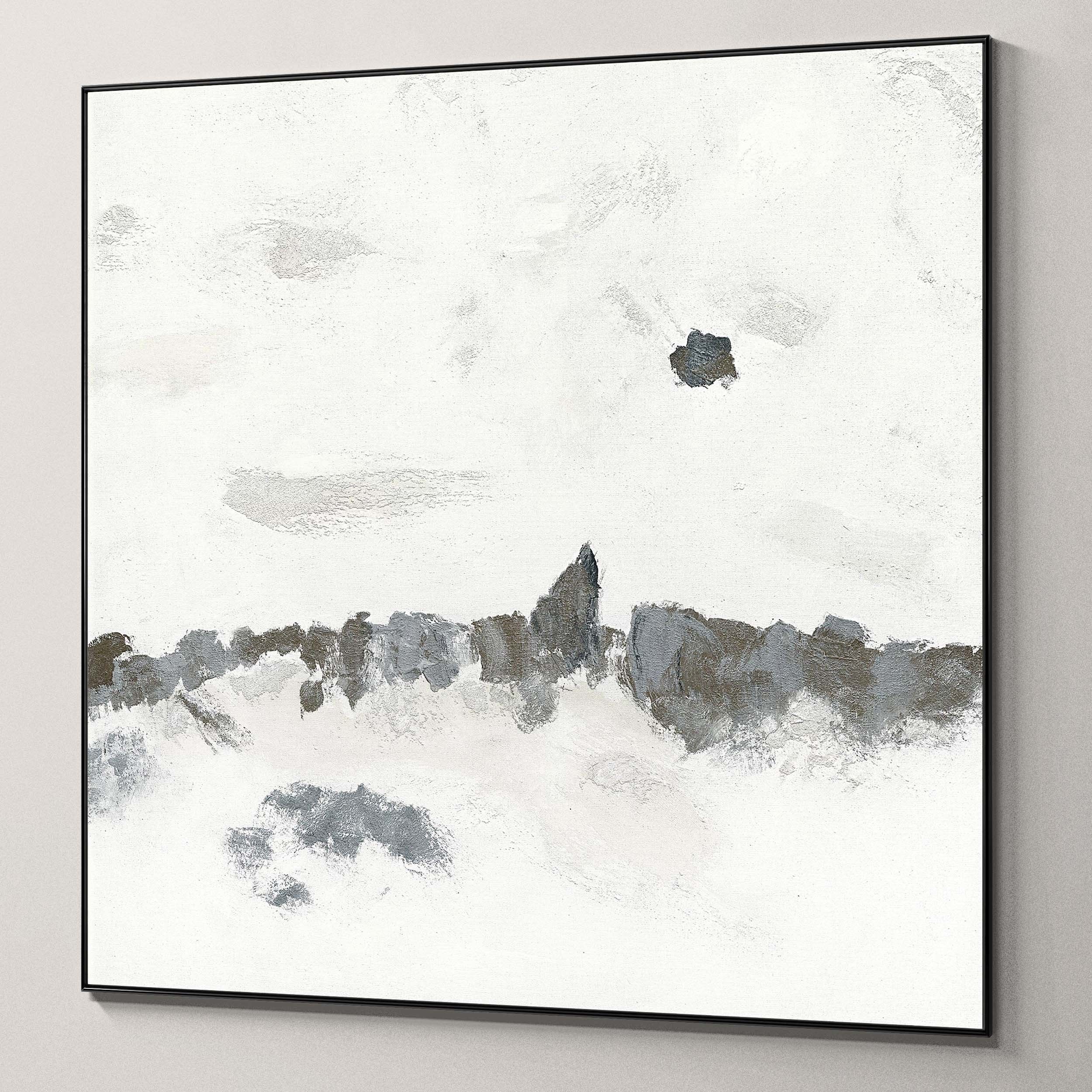 Plaster two square photo frames 64 Low-poly 3D model_5